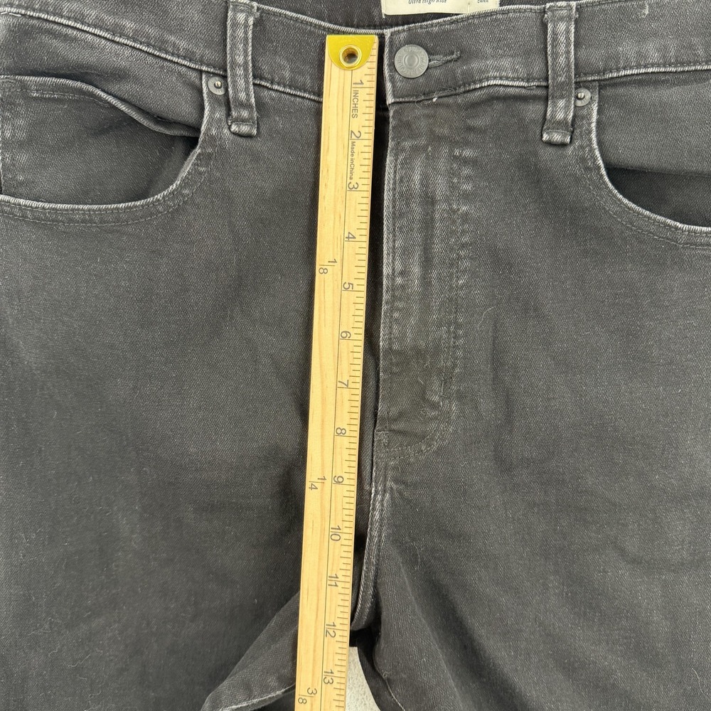 Abercrombie & Fitch Jeans Womens 14 Black The Flare Ultra High‎ Rise Stretch NWT - Picture 5 of 9